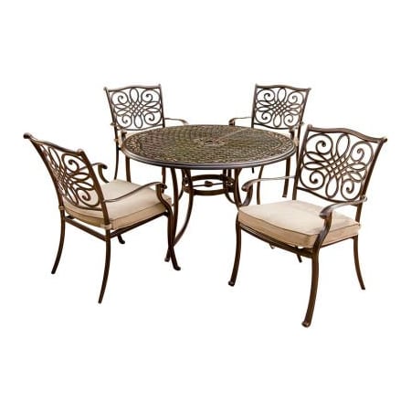 Almo Fulfillment Services Hanover Traditions 5 Piece Outdoor Dining Set TRADITIONS5PC